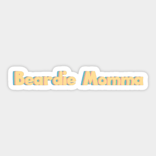 Beardie Bearded Dragon Mom Sticker